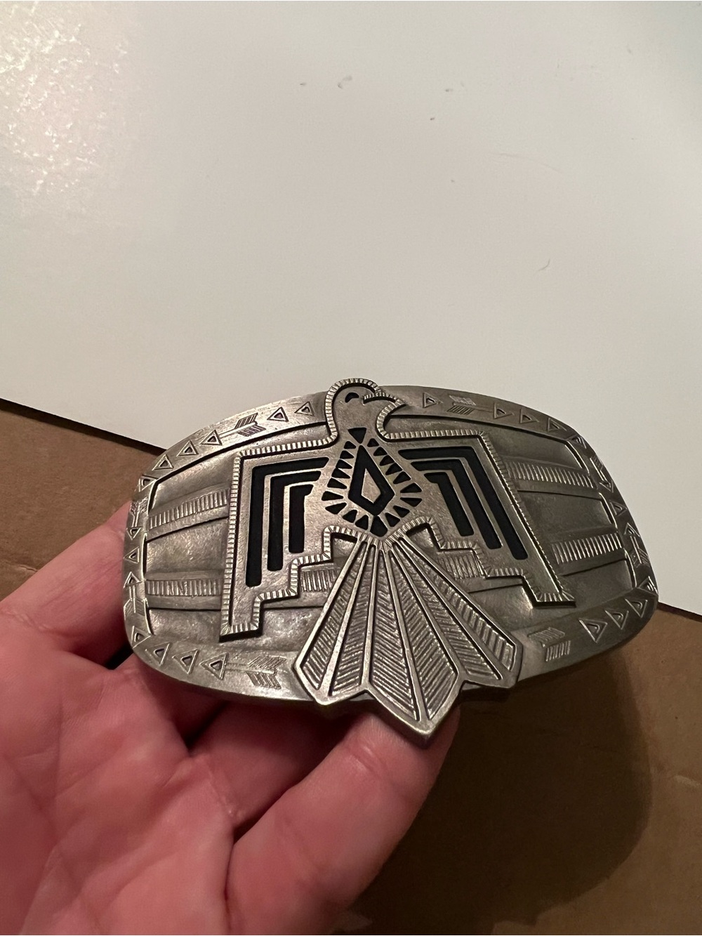 Montana Silversmiths Thunderbird Belt Buckle - Picture 2 of 6